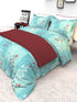 The White Moss Denmark Double bed 100% cotton bedsheet with 2 pillow covers
